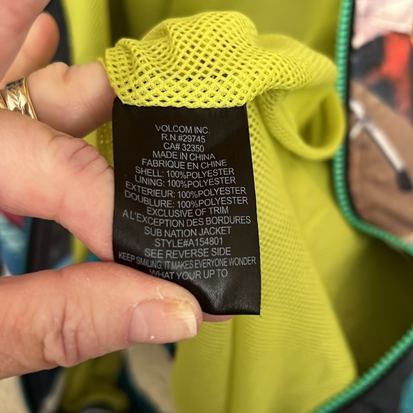 Volcom Multicolor Graphic Jacket - Picture 7 of 8